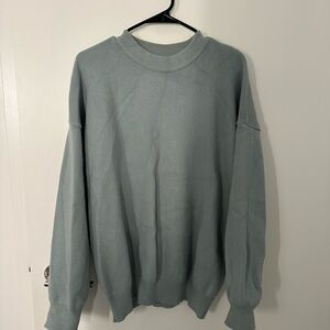 Mint Blue Oversized Knit Sweater
